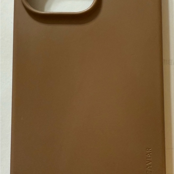Velvet Caviar Brand Silicone iPhone 14 Pro Max Phone Case Brown in Color. - Picture 3 of 4